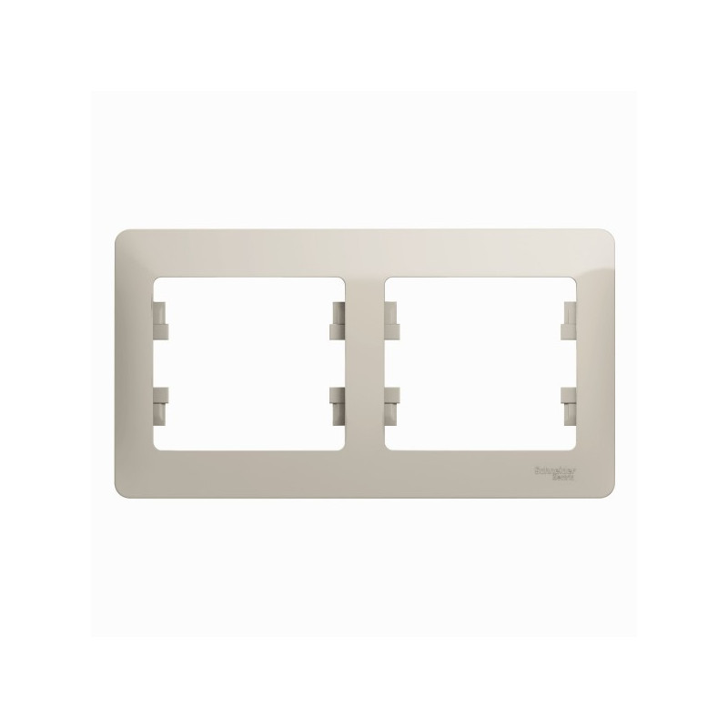 Рамка Schneider Electric Glossa GSL000902 молочный