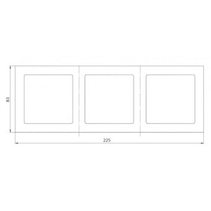 Рамка Schneider Electric Glossa GSL000903 молочный схема