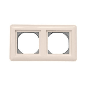 Рамка Schneider Electric W59 Aqua KD-2B-28 слоновая кость вид спереди