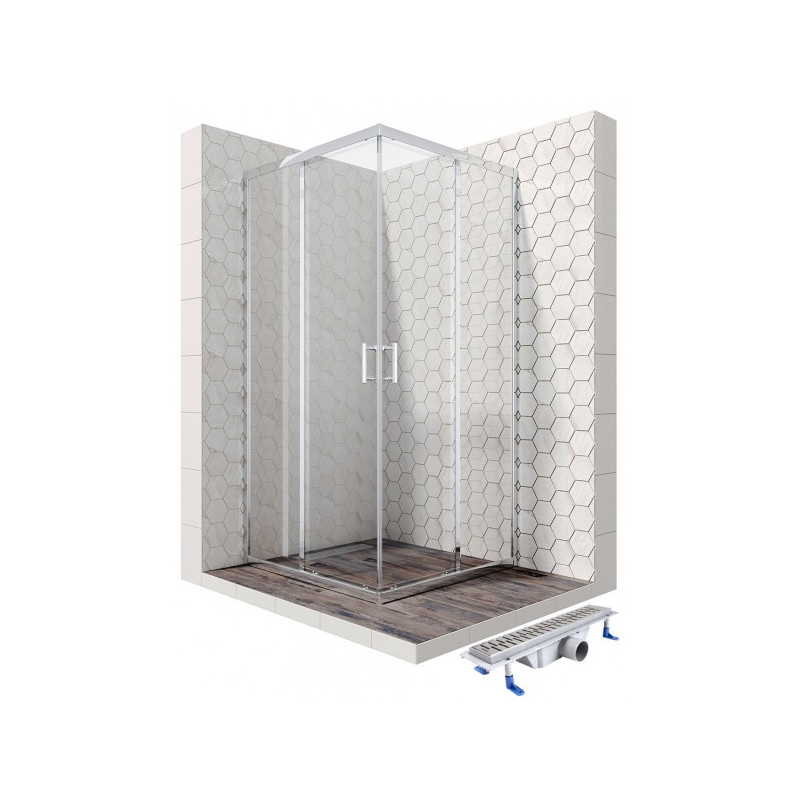 Душевой уголок Ambassador 90х90 14011102-ST2 комплект