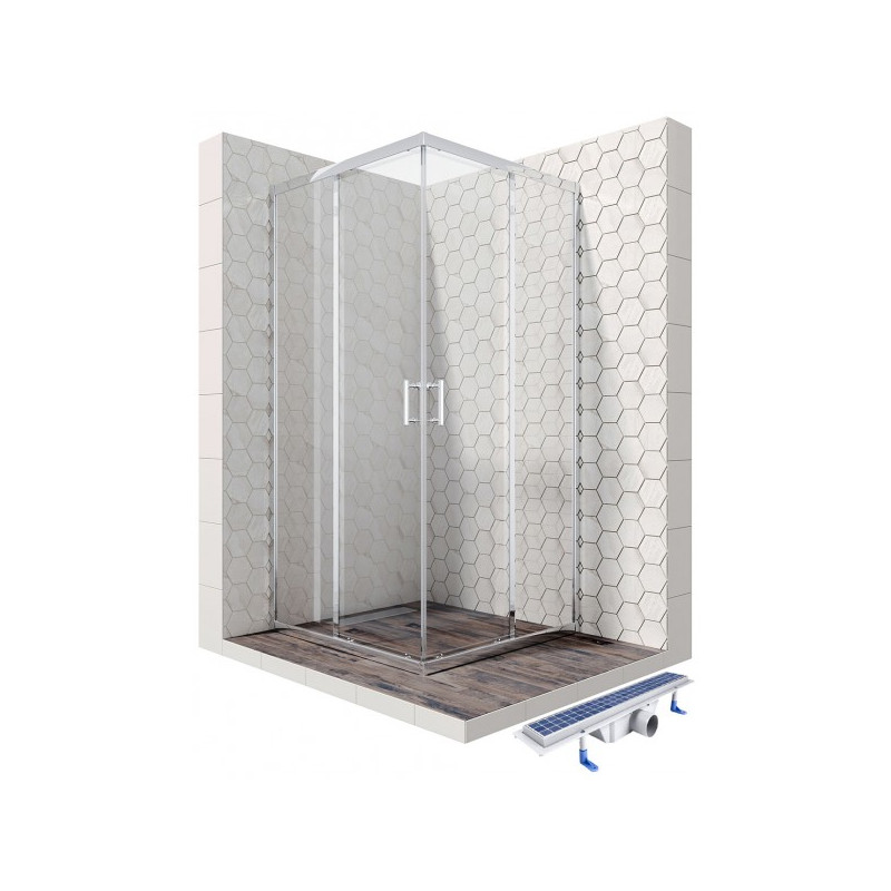 Душевой уголок Ambassador 90х90 14011102-ST4 комплект