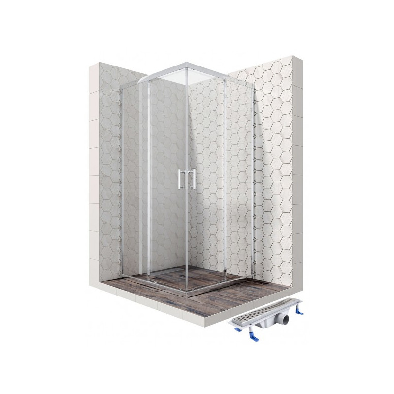 Душевой уголок Ambassador 100х100 14011103-ST2 комплект