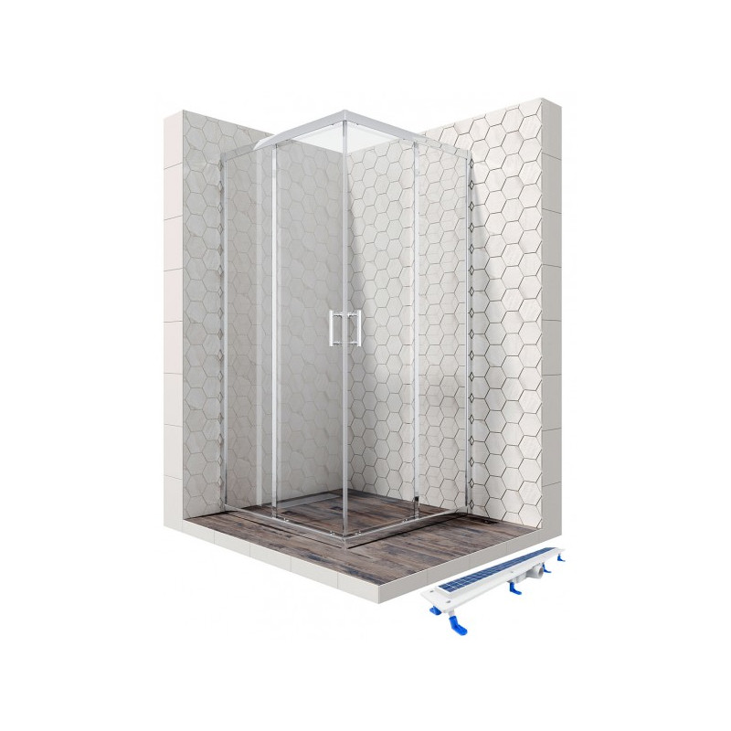 Душевой уголок Ambassador 100х100 14011103-ST9 комплект