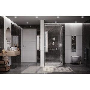 Душевой уголок Ambassador 90х90 14011104-ST4 вид в ванной