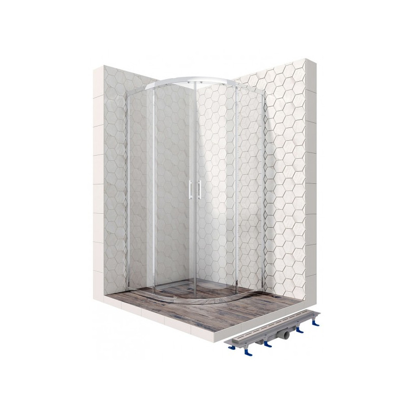 Душевой уголок Ambassador 90х90 14011104-ST8 комплект