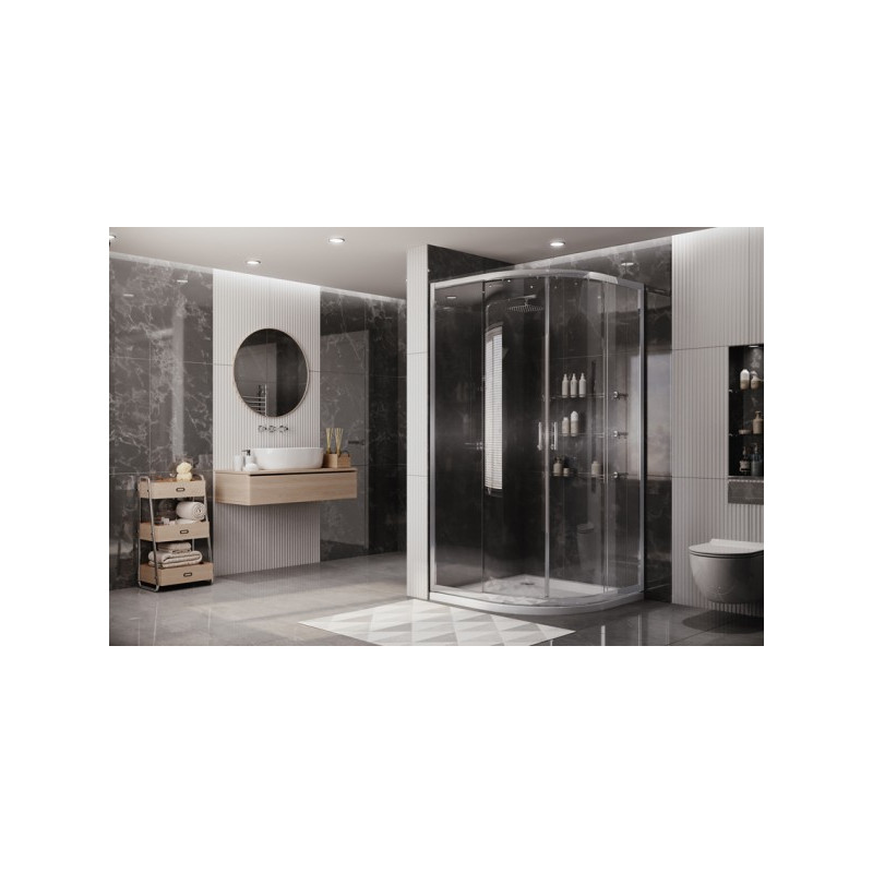 Душевой уголок Ambassador 100х100 14011105-ST2 вид в ванной