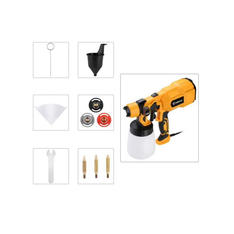 Краскопульт электрический DEKO DKSG55K1 HVLP 018-1043 комплект