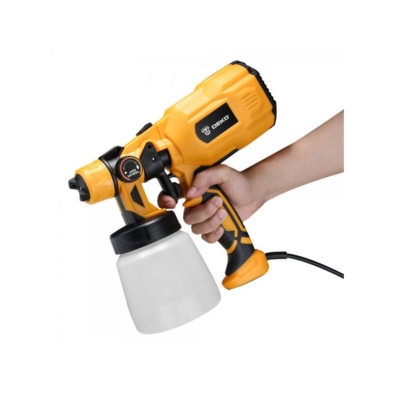 Краскопульт электрический DEKO DKSG55K1 HVLP 018-1043 сбоку
