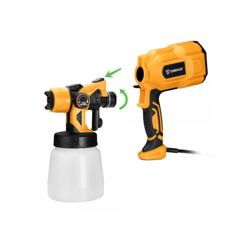 Краскопульт электрический DEKO DKSG55K1 HVLP 018-1043 сборка