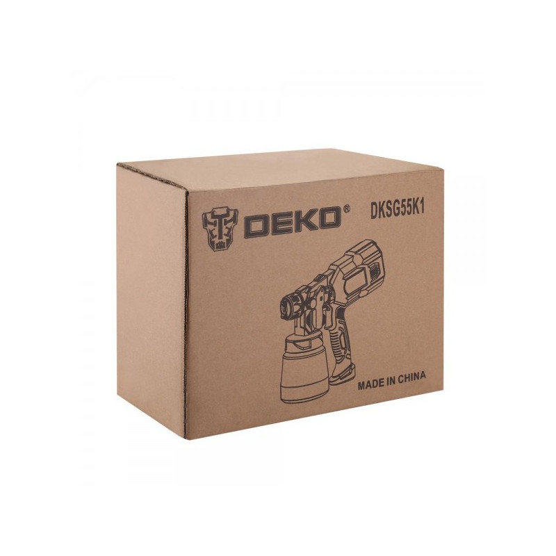 Краскопульт электрический DEKO DKSG55K1 HVLP 018-1043 коробка