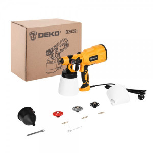 Краскопульт электрический DEKO DKSG55K1 HVLP 018-1043 комплект с коробкой
