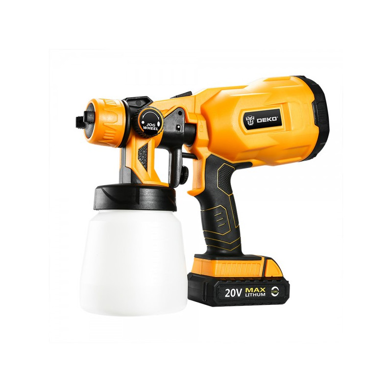 Краскопульт аккумуляторный Deko DKSG20K2