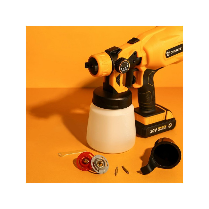 Краскопульт аккумуляторный Deko DKSG20K2 063-4180 сопло