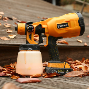 Краскопульт аккумуляторный Deko DKSG20K2 063-4180 сбоку