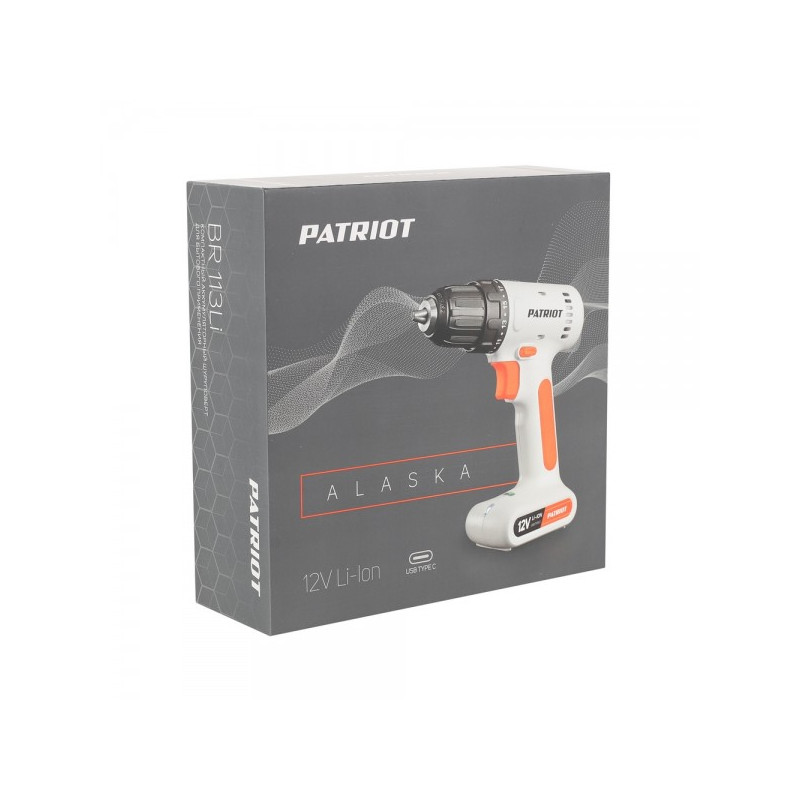 Дрель-шуруповерт Patriot BR 113Li 180301113 коробка