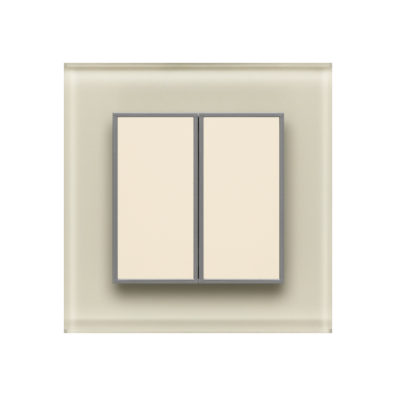 Одноканальный двухклавишный радиопульт DeLUMO Orto 1013 белый жемчуг