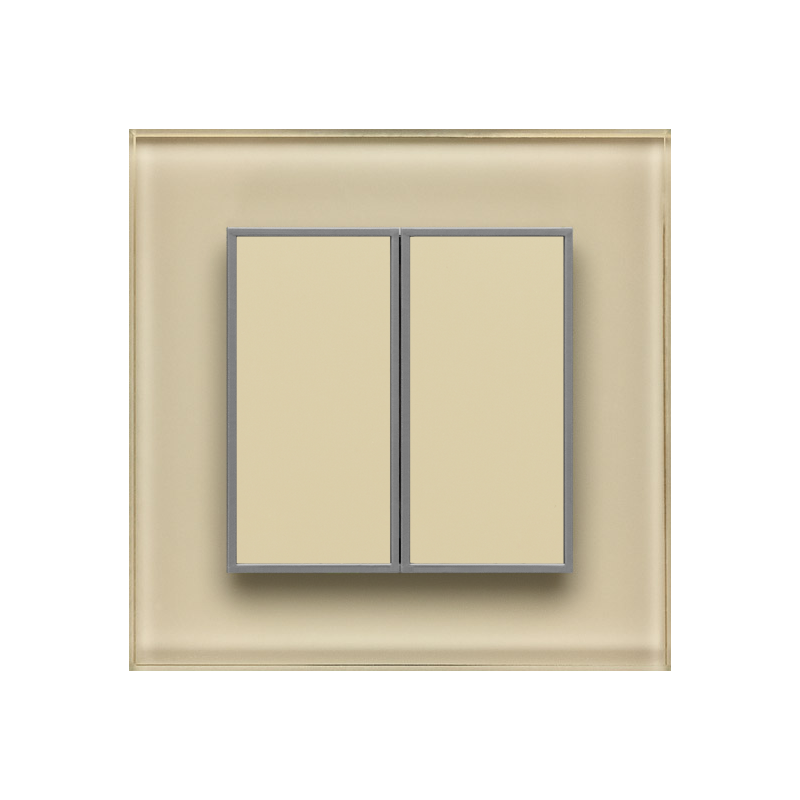 Одноканальный двухклавишный радиопульт DeLUMO Orto 1015 светлый бежевый