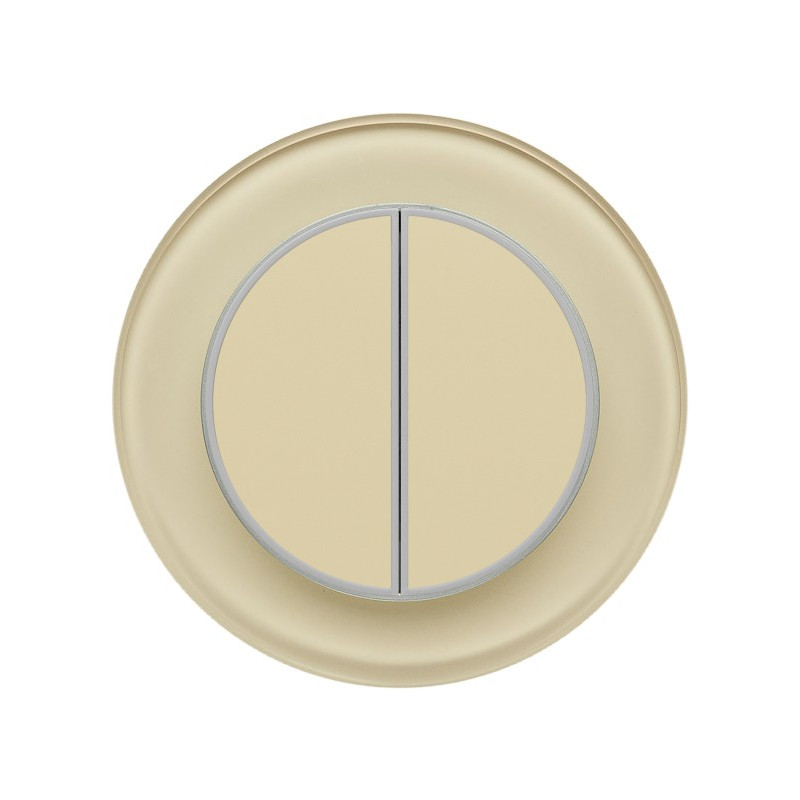 Одноканальный двухклавишный радиопульт DeLUMO Ronda 1015 светлый бежевый