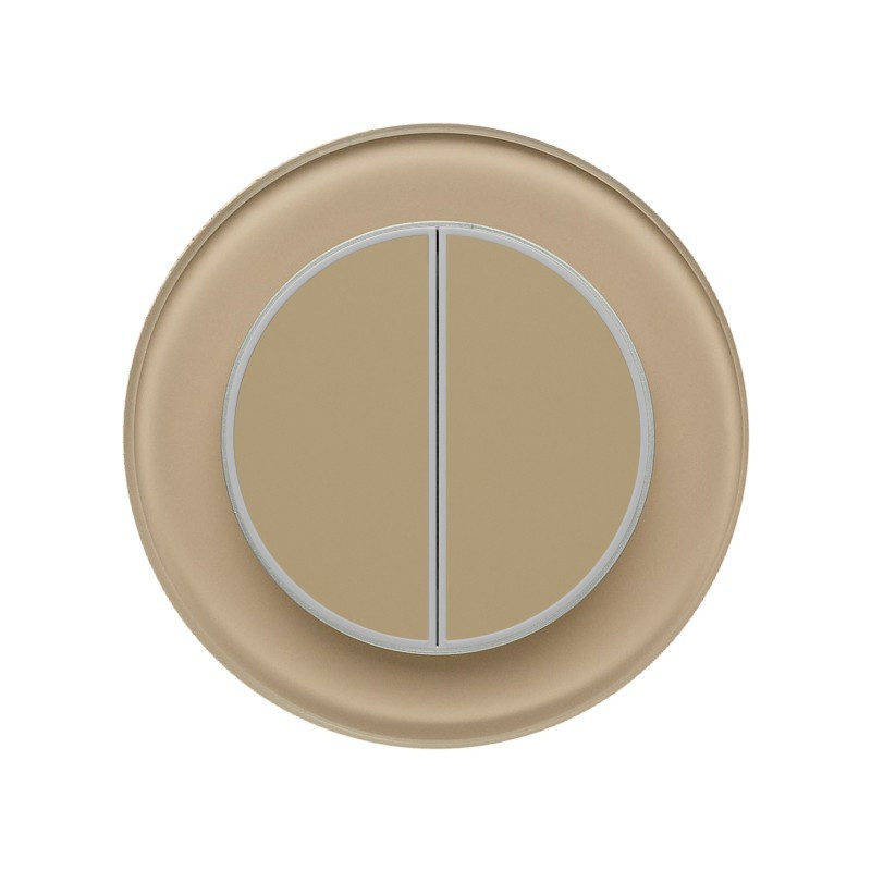 Одноканальный двухклавишный радиопульт DeLUMO Ronda 1236 светлый коричневый