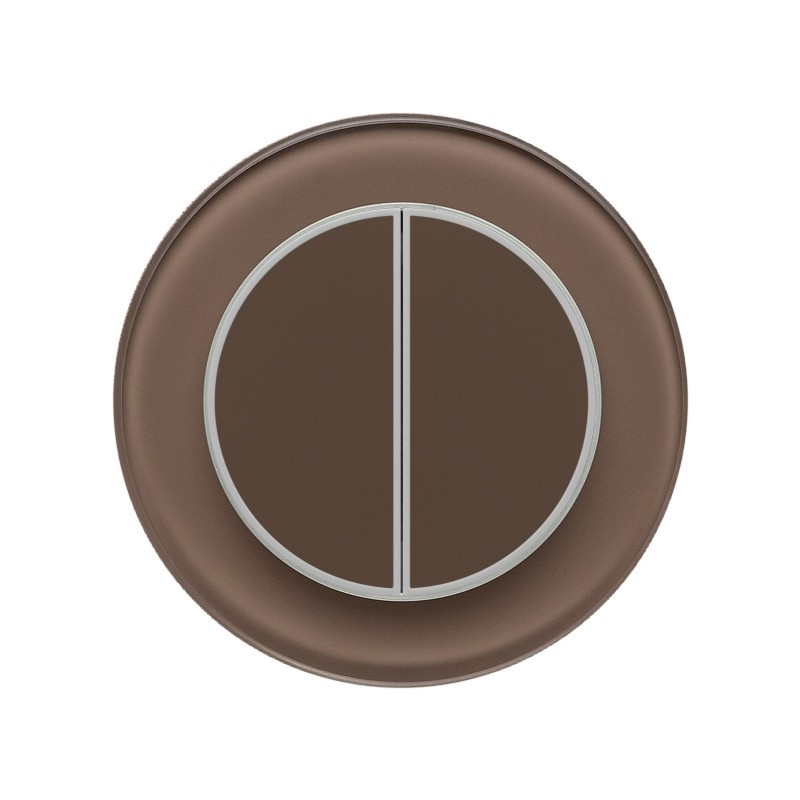 Одноканальный двухклавишный радиопульт DeLUMO Ronda 7013 натуральный коричневый