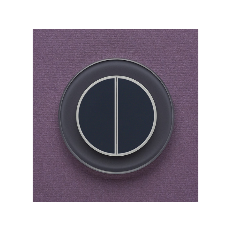 Одноканальный двухклавишный радиопульт DeLUMO Ronda 7016 антрацит на стене