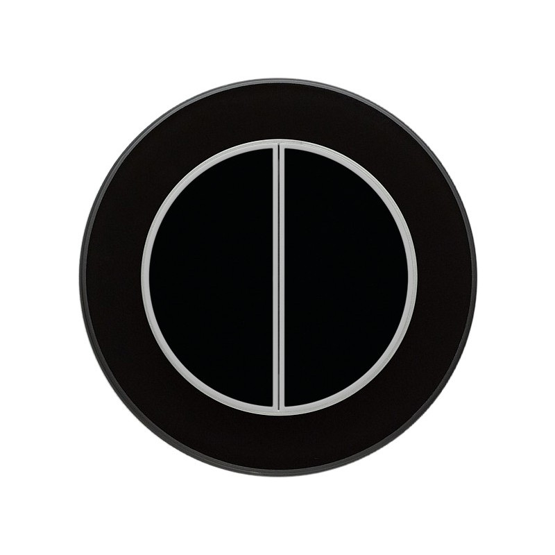 Одноканальный двухклавишный радиопульт DeLUMO Ronda 9005 классический черный