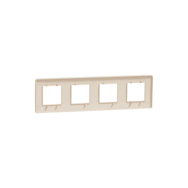 Рамка Schneider Electric New Unica Studio NU200844 бежевый вид сзади