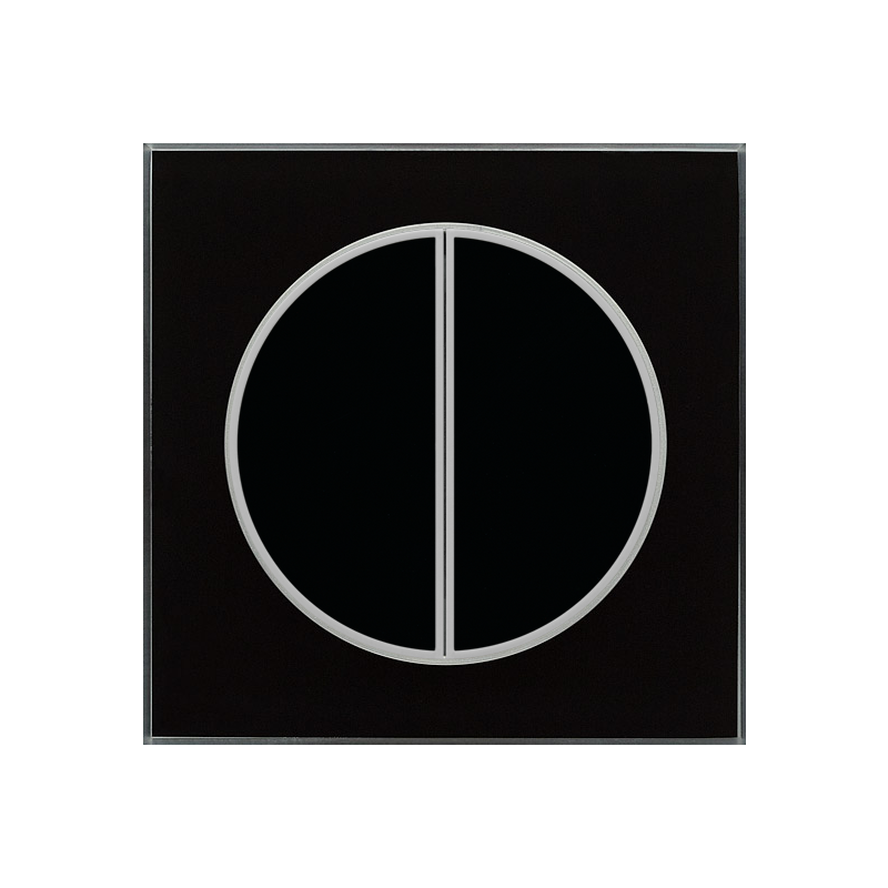 Одноканальный двухклавишный радиопульт DeLUMO Takto 9005 классический черный