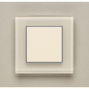 Одноканальный клавишный радиопульт DeLUMO Orto 1013 белый жемчуг на светлой стене