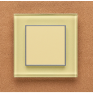 Одноканальный клавишный радиопульт DeLUMO Orto 1014 классический бежевый на оранжевой стене