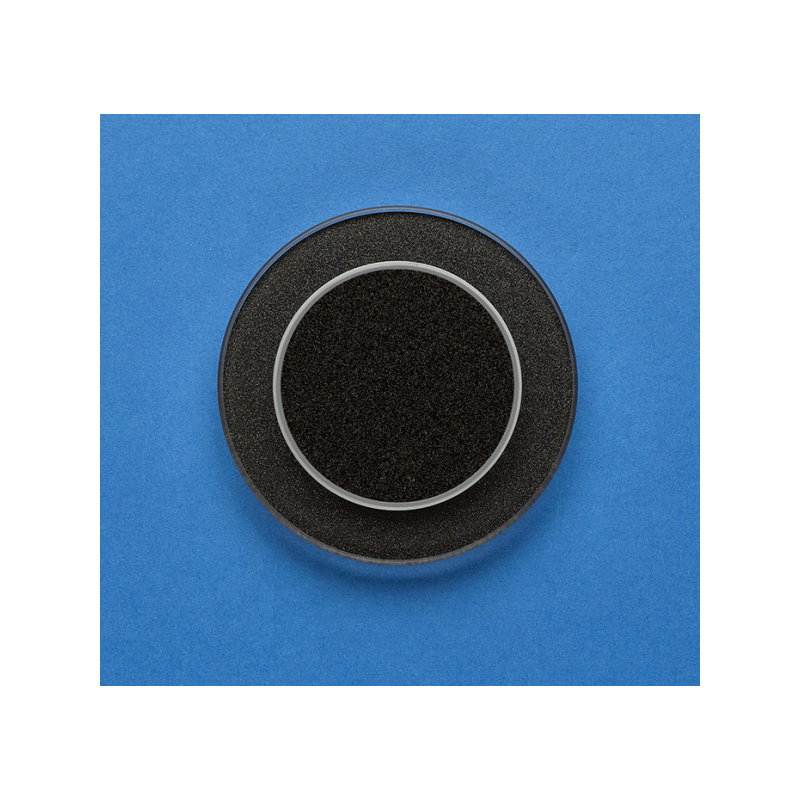 Одноканальный клавишный радиопульт DeLUMO Ronda 0337 сияющий черный на синей стене