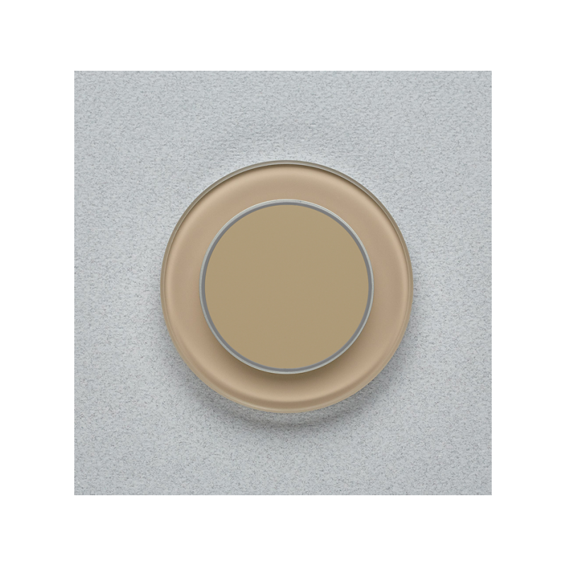 Одноканальный клавишный радиопульт DeLUMO Ronda 1236 светлый коричневый на серой стене