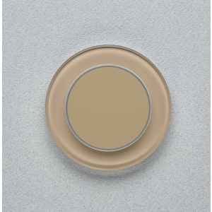 Одноканальный клавишный радиопульт DeLUMO Ronda 1236 светлый коричневый на серой стене