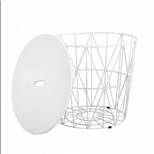 Журнальный столик AksHome Jumbo 66920 белый снимается столешница