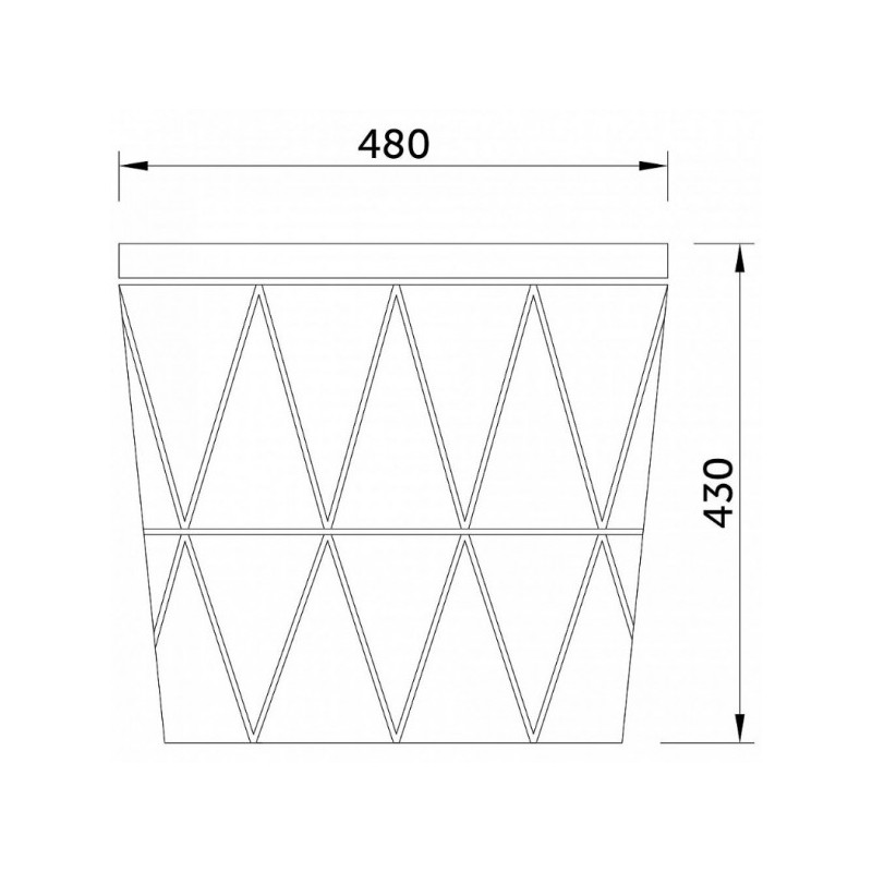 Журнальный столик AksHome Jumbo 66918 черный размер