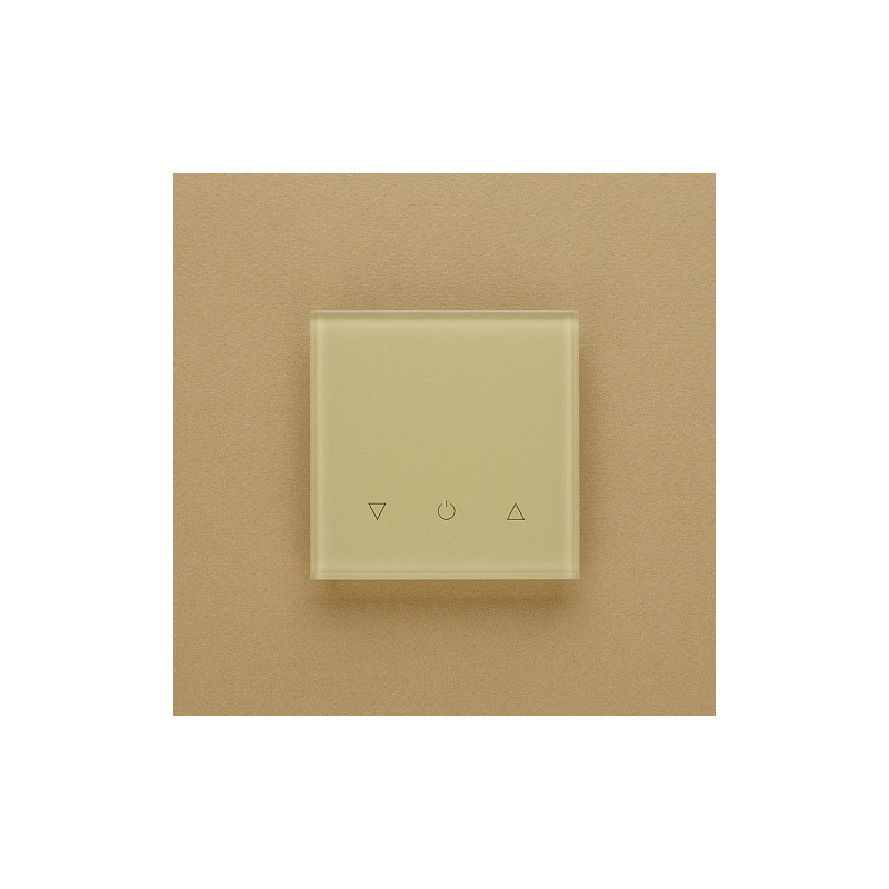 Одноканальный трехклавишный сенсорный радиопульт DeLUMO Senso 1014 классический бежевый на бежевой стене