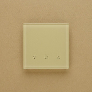 Одноканальный трехклавишный сенсорный радиопульт DeLUMO Senso 1014 классический бежевый на бежевой стене