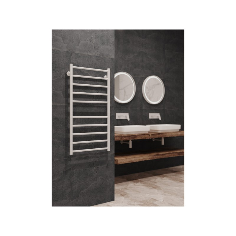 Полотенцесушитель Stinox Toscana 500x1000 НП (1/2") белый на стене