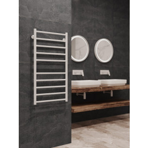 Полотенцесушитель Stinox Toscana 500x1000 НП (1/2") белый на стене