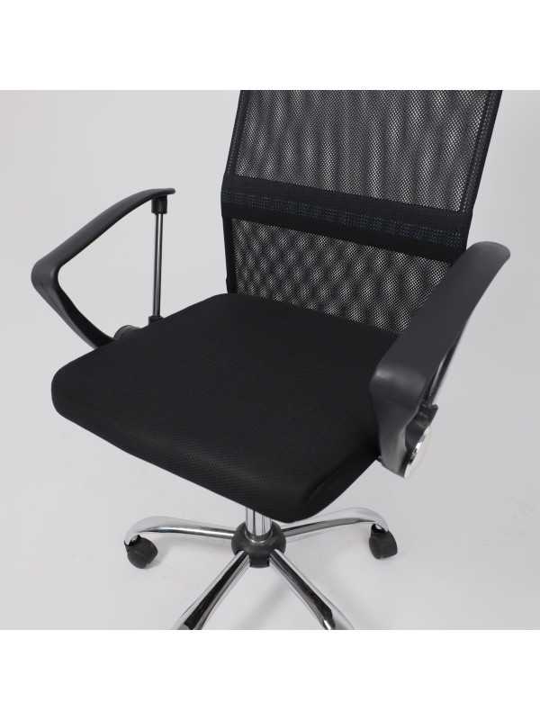 Кресло компьютерное AksHome Aria черный сверху