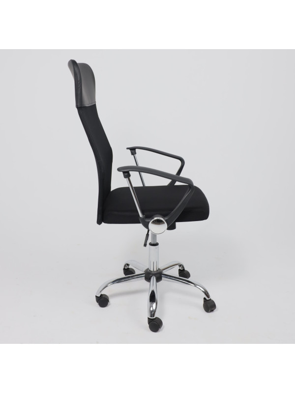 Кресло компьютерное AksHome Aria черный сбоку