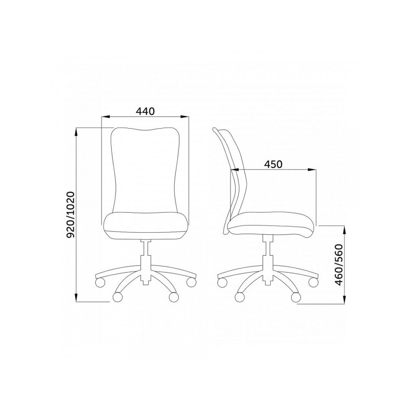 Кресло компьютерное AksHome Аrtur серый/черный схема