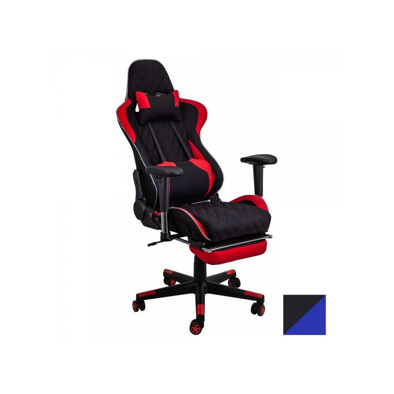 Кресло геймерское AksHome Аxel черный/синий