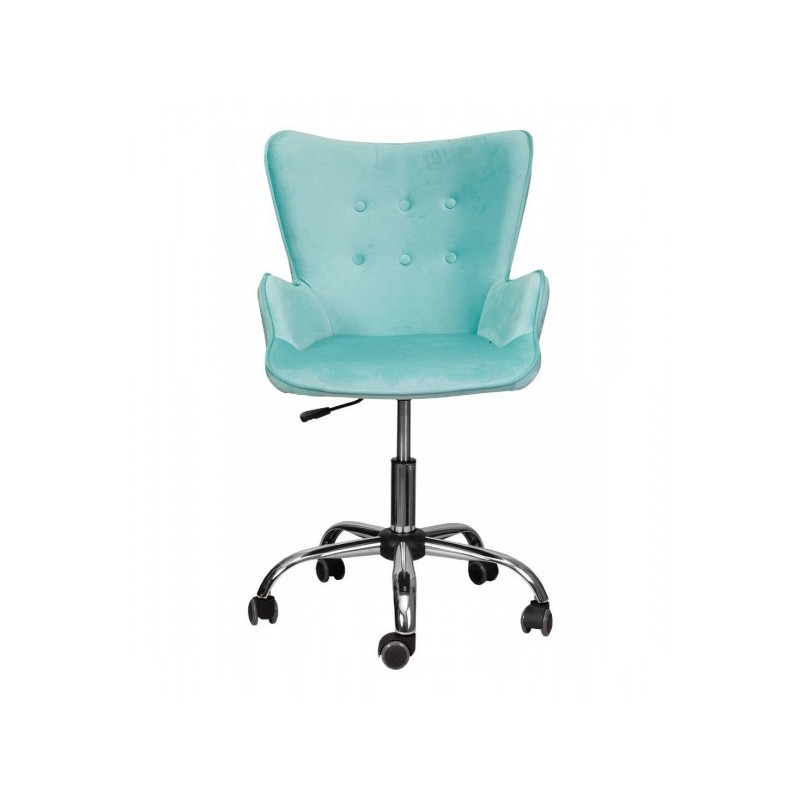 Кресло компьютерное AksHome Bella мятный вид спереди