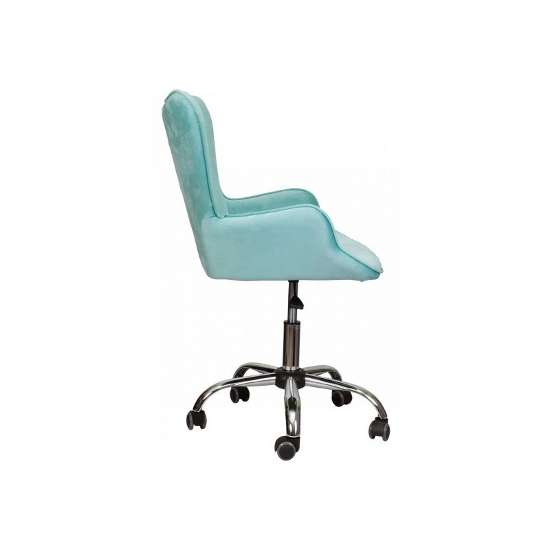 Кресло компьютерное AksHome Bella мятный вид сбоку