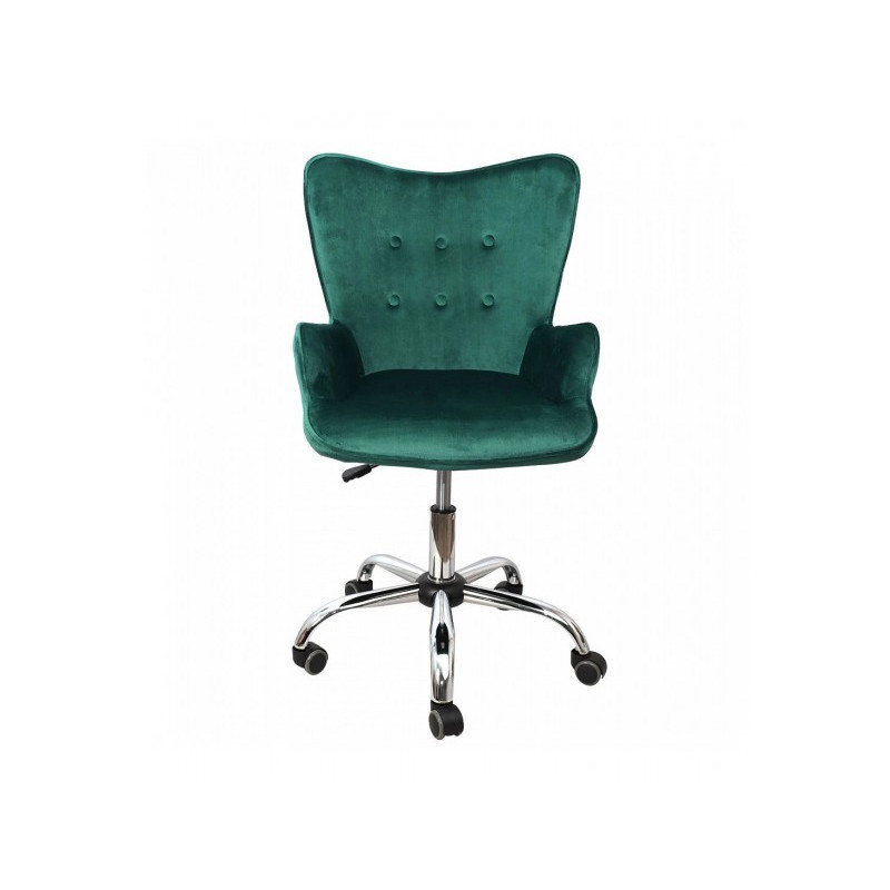 Кресло компьютерное AksHome Bella зеленый вид спереди