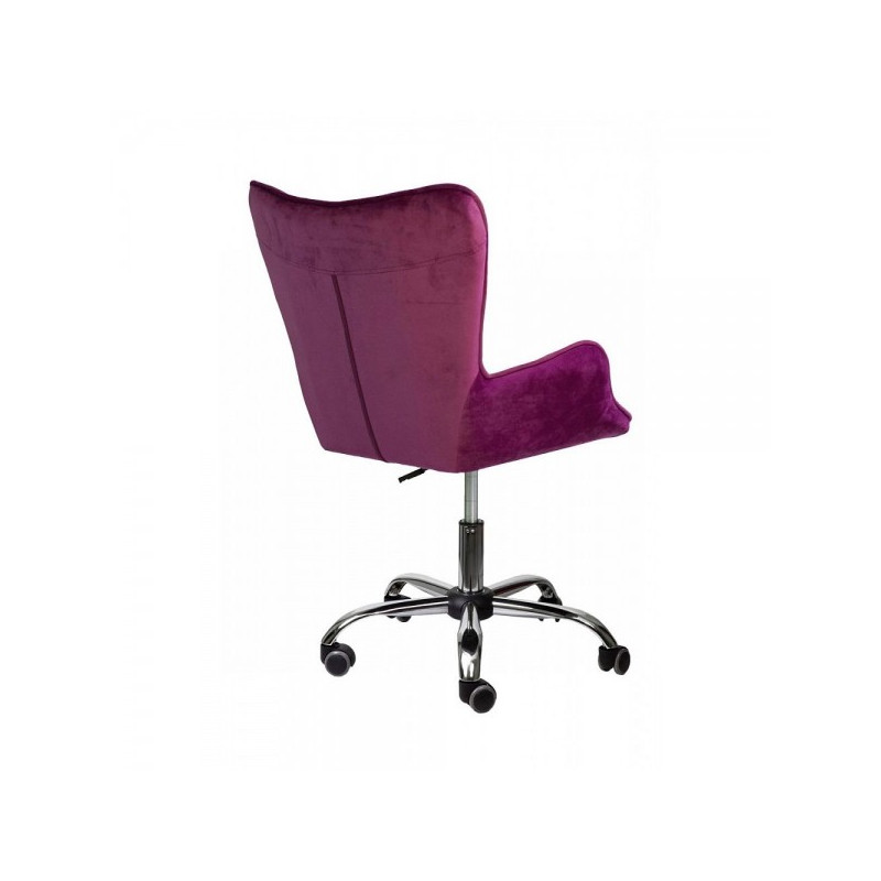 Кресло компьютерное AksHome Bella фиолетовый вид сзади