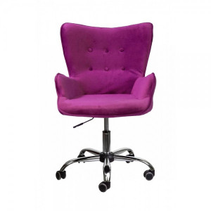 Кресло компьютерное AksHome Bella фиолетовый вид спереди