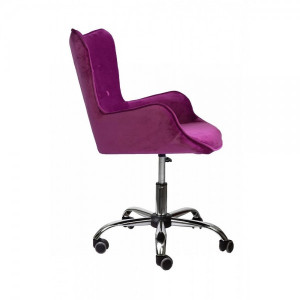 Кресло компьютерное AksHome Bella фиолетовый вид сбоку