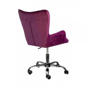 Кресло компьютерное AksHome Bella фиолетовый вид сзади